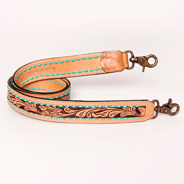 American Darling ADSTF102A Hand Tooled Genuine Leather Crossbody Handle Strap For Bags